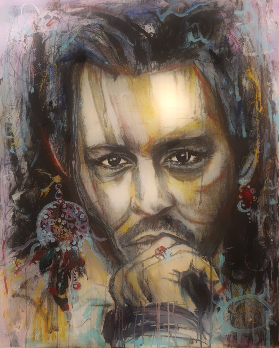 A new portrait of Johnny Depp by SEMIRA - an artist from Ukraine