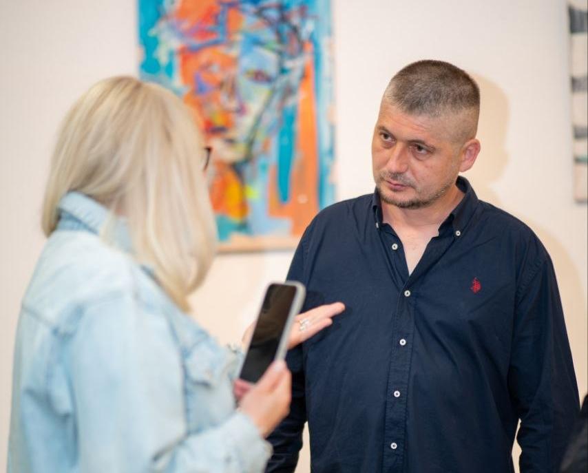 Samuel Gurskiy на виставці «Der Grund» у Мюнхені